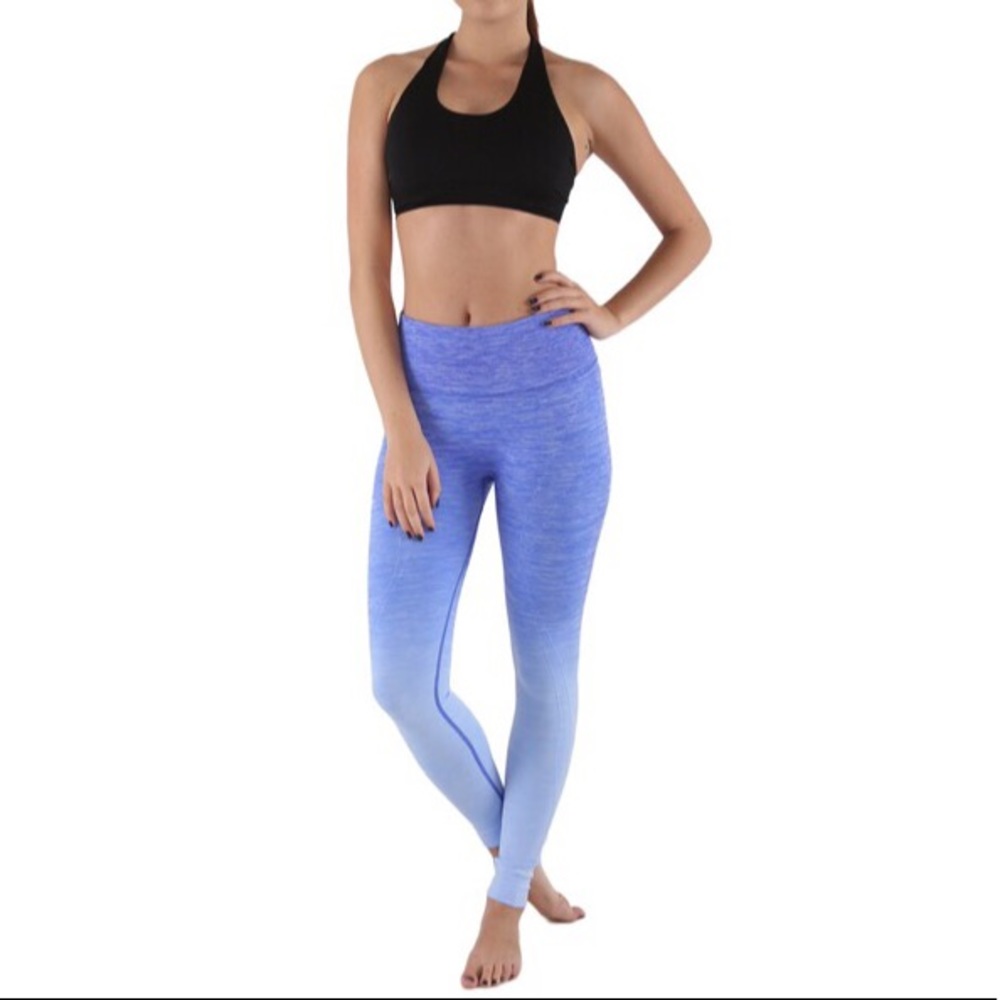 Blue Ombré Leggings